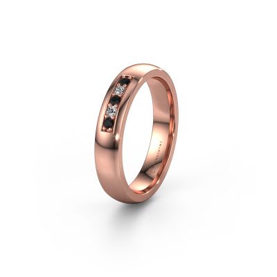 Ehering WH0111L24BP 585 Roségold Schwarz Diamant ±4x2 mm