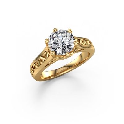 Engagement ring Shan 585 gold diamond 1.50 crt