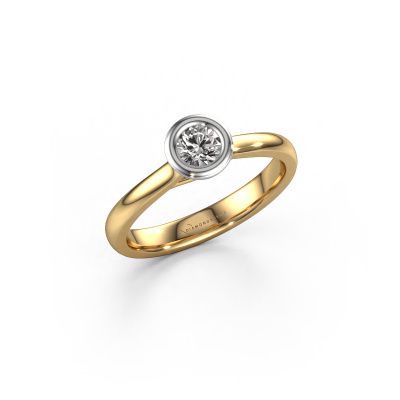 Engagement ring Kaylee 585 gold zirconia 4 mm