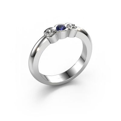 Ring Lotte 3 585 white gold sapphire 3 mm