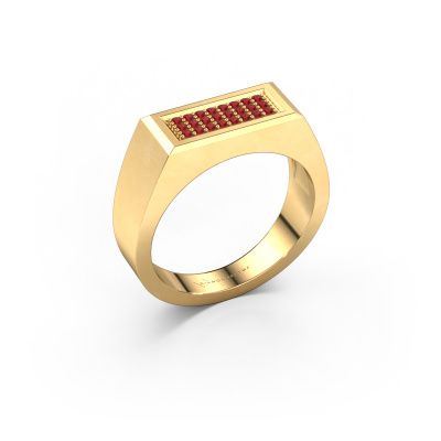 Men's ring Dree 6 585 gold ruby 1.1 mm