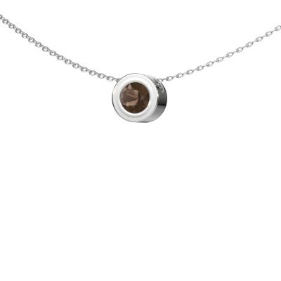 Pendant Ise 950 platinum smokey quartz 5 mm