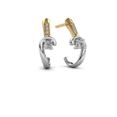 Earrings Ceylin 585 white gold diamond 0.16 crt