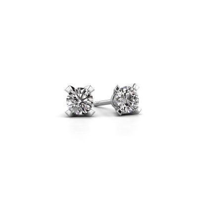 Stud earrings Isa 950 platinum diamond 0.40 crt