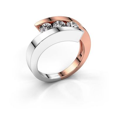 Ring Gracia 585 rosé goud diamant 0.75 crt