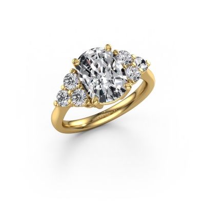 Engagement ring Serenity CSH 585 gold lab grown diamond 3.60 crt