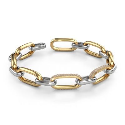 Link link bracelet Harmony 2 12.5 585 gold brown diamond