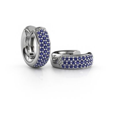 Créoles Lana 950 platine saphir 1.1 mm