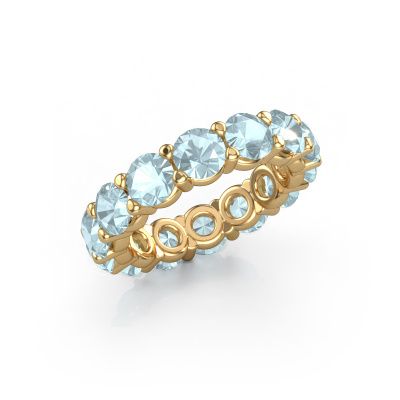 Ring Heddy rnd 4.7 585 gold aquamarine 4.7 mm