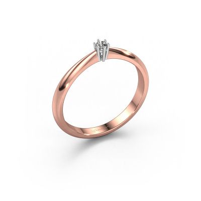 Verlobungsring Fay 585 Roségold Diamant 0.03 crt