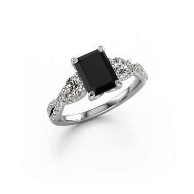 Verlobungsring Marilou EME 950 Platin Schwarz Diamant 2.62 crt