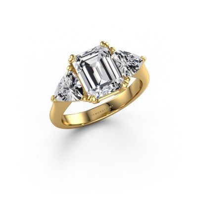Verlovingsring Paula 585 goud zirkonia 9x7 mm