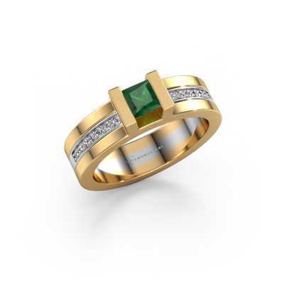 Engagement ring Desire 585 gold emerald 4 mm