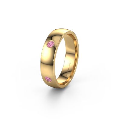 Bague de mariage WH0104L25AP 585 or jaune saphir rose 2.5 mm ±5x1.7 mm