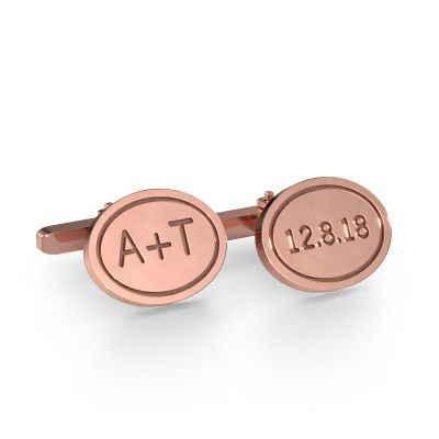 Cufflinks Jurian 585 rose gold
