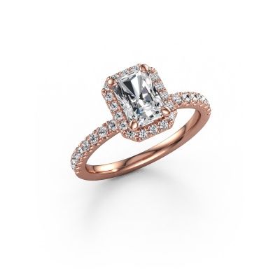 Verlobungsring Miranda RAD 585 Roségold Lab-grown Diamant 1.465 crt
