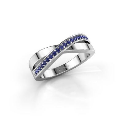 Ring Kaley 585 white gold sapphire 1.2 mm