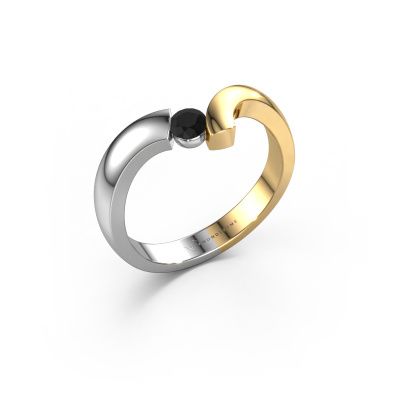 Ring Arda 585 Weißgold Schwarz Diamant 0.18 crt