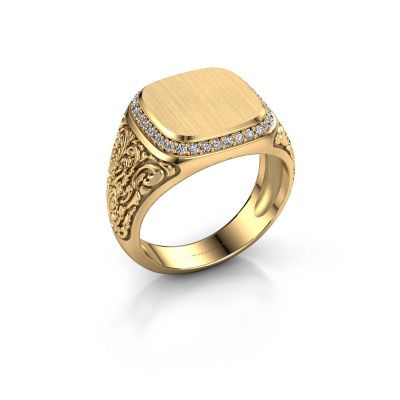 Heren ring Jesse 2 585 goud diamant 0.255 crt