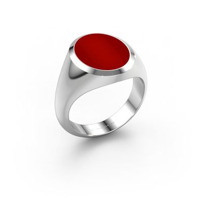 Signet ring Herman 4 950 platinum carnelian 15x12 mm