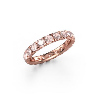 Stackable ring Jackie 3.0 585 rose gold morganite champagne 3 mm