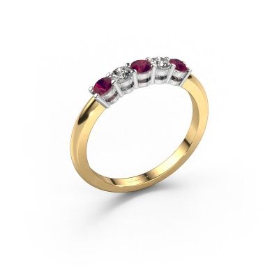 Ring Michelle 5 585 Gold Rhodolit 3 mm