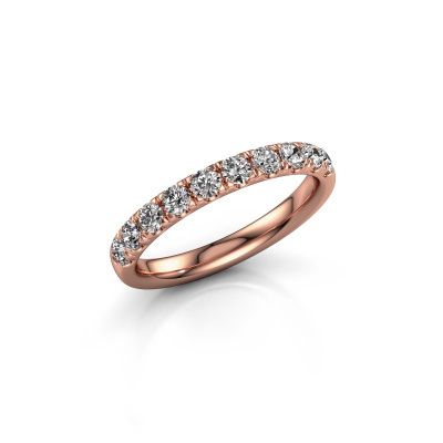 Stackable ring Jackie Half 585 rose gold lab grown diamond 0.55 crt