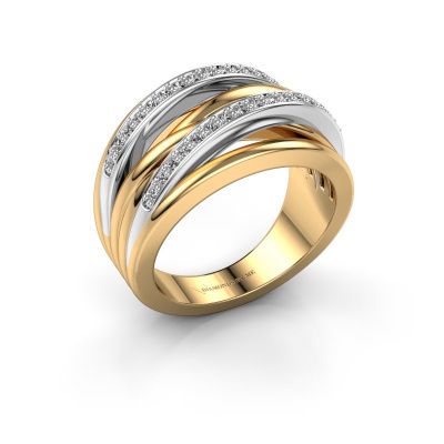 Ring Annabel 2 585 gold diamond 0.24 crt