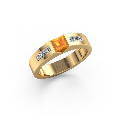 Engagement ring Arlena 2 585 gold citrin 4 mm