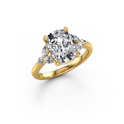Engagement ring Megan CSH 585 gold lab grown diamond 3.46 crt