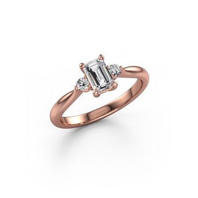 Verlovingsring Lieselot EME 585 rosé goud diamant 0.810 crt