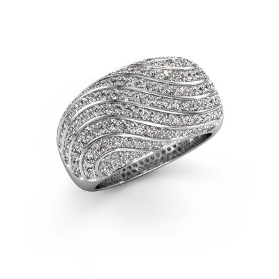 Ring Sonia 950 platinum diamond 1.553 crt