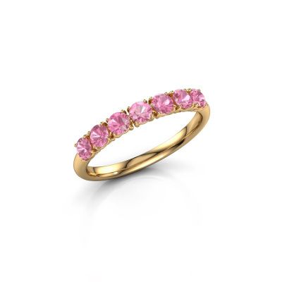 Ring Vivienne Half 585 goud roze saffier 2.9 mm