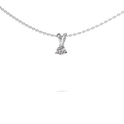 Pendant Somer 585 white gold diamond 0.20 crt