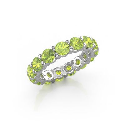 Ring Heddy rnd 4.2 585 white gold peridot 4.2 mm