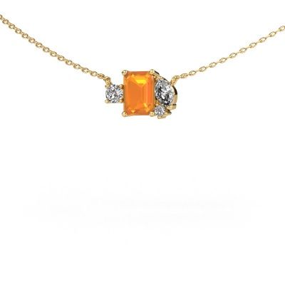 Anhänger Frauke EME 585 Gold Citrin 7x5 mm