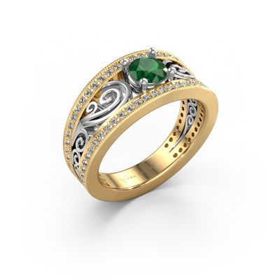 Ring Julliana 585 gold emerald 5 mm