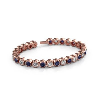 Bracelet tennis Bianca 5 mm 585 or rose zircone 5 mm