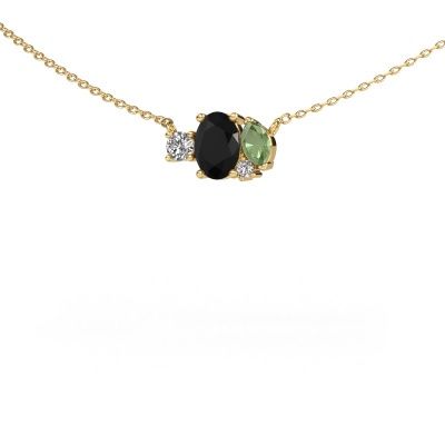 Pendant Frauke OVL 585 gold black diamond 1.175 crt