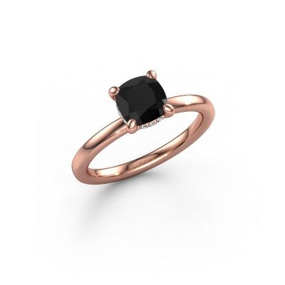 Verlobungsring Simone CUS 2 585 Roségold Schwarz Diamant 1.56 crt