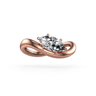 Engagement ring Chloe MRQ 585 rose gold lab grown diamond 1.00 crt