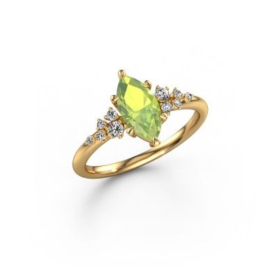 Ring Royce MRQ 585 gold peridot 10x5 mm