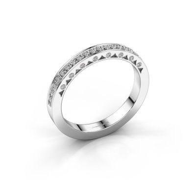 Ring Yasmine 585 witgoud diamant 0.245 crt