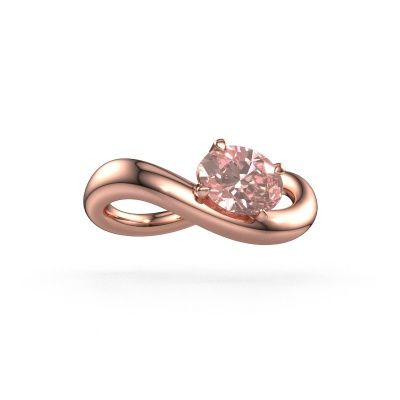 Verlobungsring Chloe OVL 585 Roségold rosa Labordiamant 7,5x5,5 mm