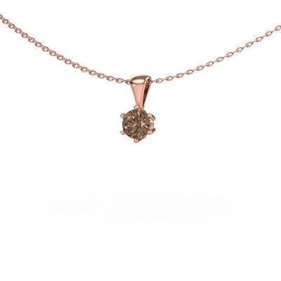 Ketting Fay 585 rosé goud bruine diamant 0.40 crt