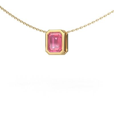 Pendant Lavon EME 585 gold pink sapphire 8x6 mm