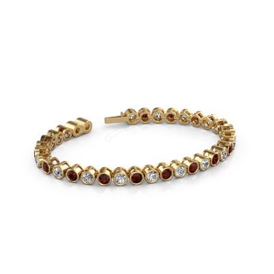 Tennis bracelet Allegra 4 mm 585 gold garnet 4 mm
