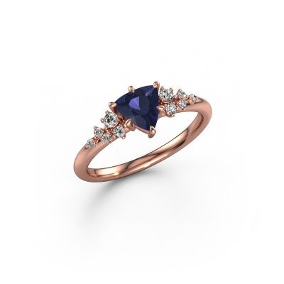 Ring Royce TRI 585 rose gold sapphire 6 mm