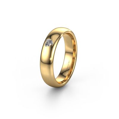 Freundschaftsring WH0101L35BPHRT 585 Gold Diamant ±5x2 mm