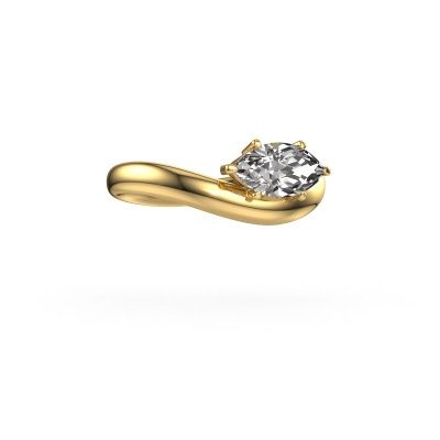 Engagement ring Floor MRQ 585 gold diamond 1.00 crt